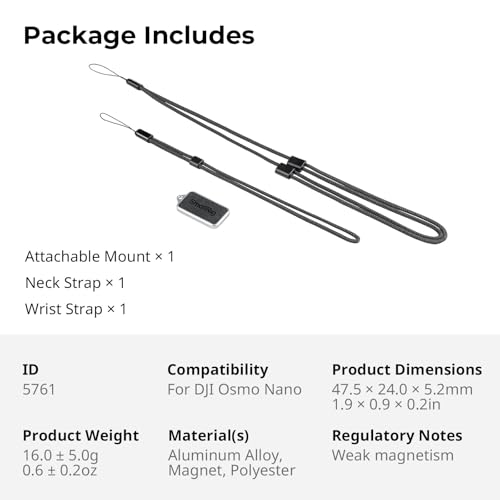 Soporte magnético SmallRig 5761 anticaídas con correa para DJI e Insta360 7