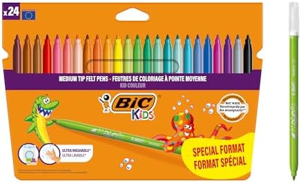 BIC Kids, Kid Couleur, Rotuladores Lavables para Niños,Ideales pa...