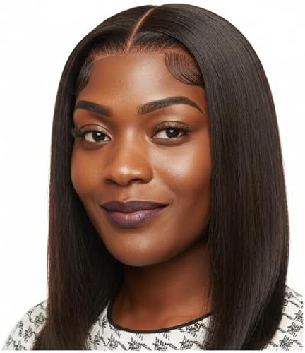 5X5 HD-Glueless Double Drawn Wig Vietnam Glueless Wig Ready to Wear Straight Wigs (Medium)
