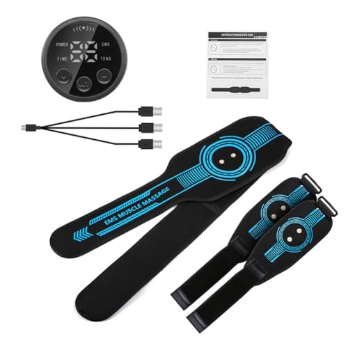 Yominerr Cinturón Tonificador Abdominal con Recarga USB, Estimulador Muscular EMS, Tonificador Muscular, Masajeador Corporal, Masaje de Cintura, y Piernas, Pérdida de Peso B