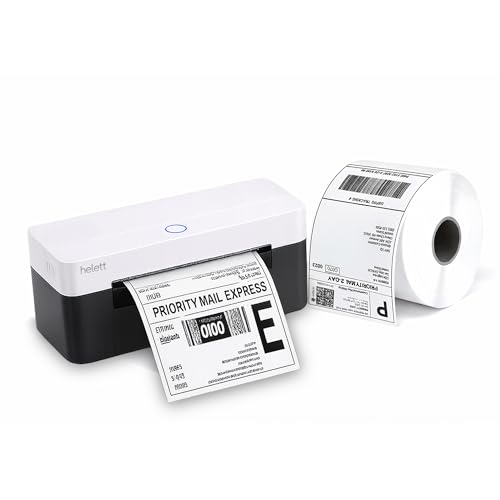 helett H30C USB Direct Thermal 4x6 Label Printer + 4x6 Shipping Labels Roll (350 Labels) | 203 DPI, 152mm/s | Windows, Mac, Linux, Chrome OS-image-18