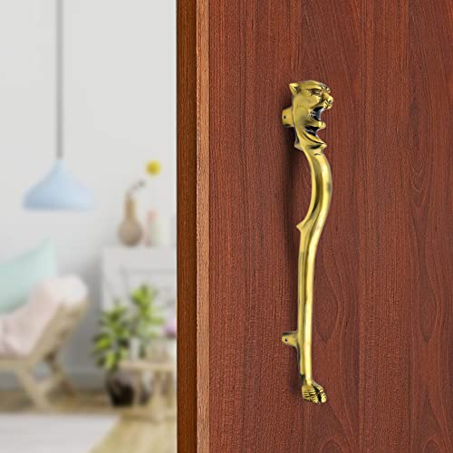 Image of Aluminum Cat Door Handles for Main Door Pull Handle Main Glass & Wooden Door Handle Pull & Push Handle Door Accessories Handle Home Decor Door Hardware Antique Brass! (Pack of 1)