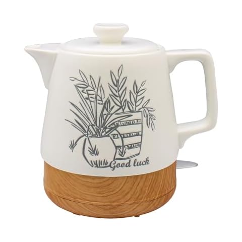 Ceramic Electric Kettle, 1000W/1.0L Auto Shut-Off, Boil-Dry Protection (SYN5) Cover