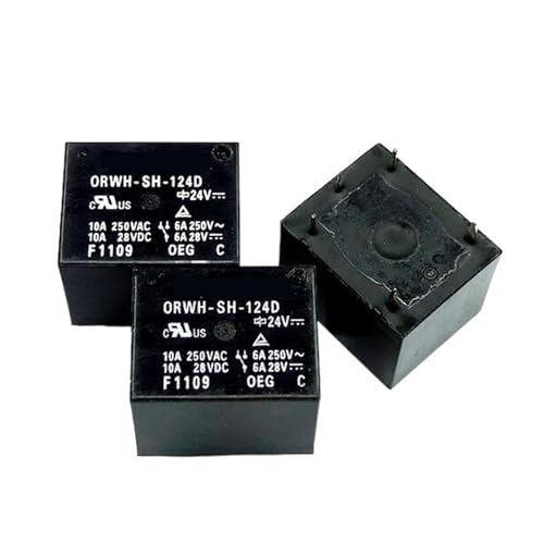 Relais ORWH-SH-124D DC24V avec 5 broches traversantes et capacité de 10A