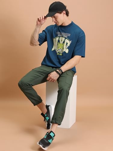 Image of Highlander Men's Cargo Jogger Trousers| Utility Pockets | Trouser for Men | Men Trousers