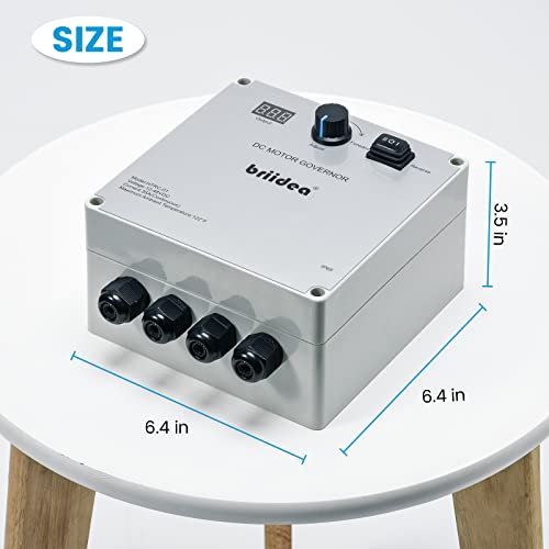 briidea Controlador Pwm, Controlador De Velocidade Do Motor À Prova D'Água Dc 12-48V 35A Com Interr