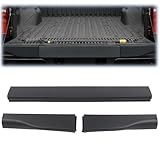 PIT66 Tailgate Molding, Compatible with Ford Super Duty F250 F350 2008-2016 8C3Z-9940602-DA, 8C3Z9941019AA, 8C3Z9941018AA 3PCS Flexible Step Trim Black