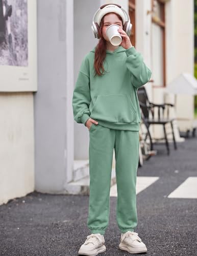 Image of Arshinet Girls 2 Piece Outfits Oversized Sweatshirt and Sweatpant Sweatsuit