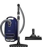 Miele Complete C3 Parquet PowerLine aspirateur traîneau avec sac et moteur puissant, filtre AirClean+, brosse universelle et brosse pour parquets, 6 modes de nettoyage, couleur Bleu Marine