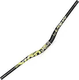 Guidão Mtb Alumínio 31.8mm X 780mm Semi Curvo 22mm (Preto Amarelo)