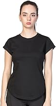 Women's Classic Crew Neck T-Shirt, Short Sleeve, Black, Casual Fit