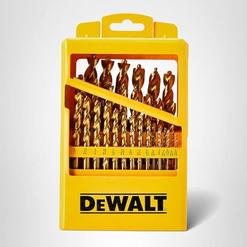 DEWALT Titanium Nitride Coated Drill Bit Set with Pilot Point, 29-Piece (DW1369)