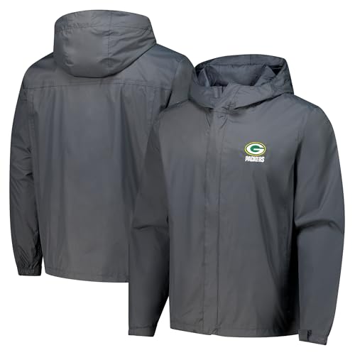 Image of Dunbrooke Men's NFL Tropic Waterproof Packable Full-Zip Hoodie Jacket