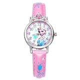 ZZTX FASHION Jungs Mädchen Kinder Analog Quartz Uhr mit Lederriemen Wasserdicht Sport Armbanduhren Cartoon-Uhr, B
