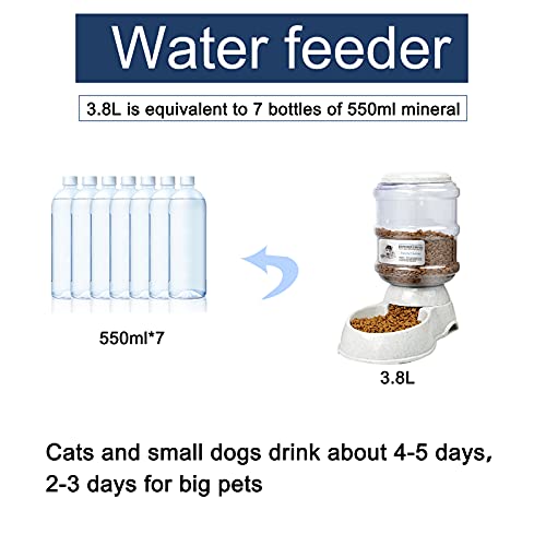 FAYDUDU Automatic Dog Cat Feeder and Water Dispenser in Set Pet Food and Waterer for Small Medium Pets Gravity Feeder… - Image 4