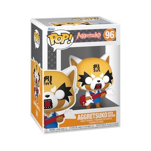 Funko Pop! Sanrio: Aggretsuko - with Guitar - Figura de Vinilo Coleccionable - Idea de Regalo - Mercancia Oficial - Juguetes para Niños y Adultos - Anime Fans - Muñeco para Coleccionistas