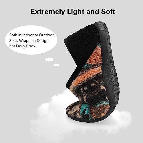 Image of Spesoul Fuzzy House Slippers for Women Men Indoor Closed Back Lightweight Cozy Faux Furry Lining Barefoot House Shoes Slipper Socks for Bedroom Home Office Yoga Outdoor Walking Shoes