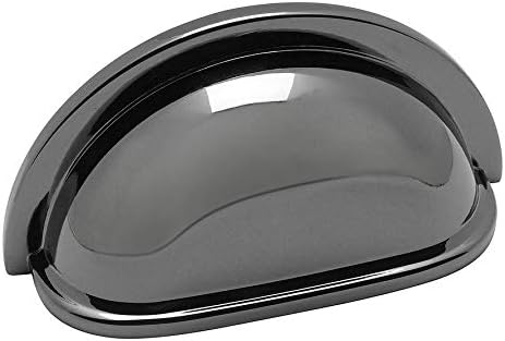 Cosmas 10 Pack 4310BN Black Nickel Cabinet Hardware Bin Cup Drawer Handle Pull - 3" Inch (76mm) Hole Centers
