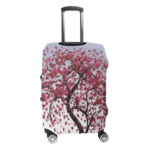 Carry on Luggage Cover Japanese Cherry Tree Suitcase Covers for Luggages Tsa Approved Travel Luggage Sleeve Protector Elastic Suitcase Protector Anti-Scratch Washable Fits 19-30 Inch Case -S4