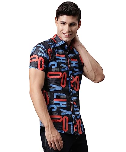LookMark Men's Cotton Regular Fit Shirt