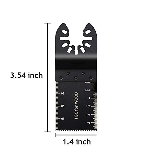 Intpro 40 Oscillating Tool Saw Blades Universal Wood Multitool Blade Quick Release Fits Porter Cable Black & Decker Rockwell Ridgid Ryobi Milwaukee Dewalt Chicago Craftsman #TOP4