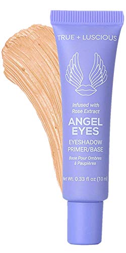 Angel Eyes Eyeshadow Primer By True + Luscious - Clean Formula With Rose Extracts - Vegan, Paraben Free, & Cruelty Free Eye Primer - Great For Oily Lids & Prevents Creasing - 0.33 Oz (Shade: Dark) #TOP16
