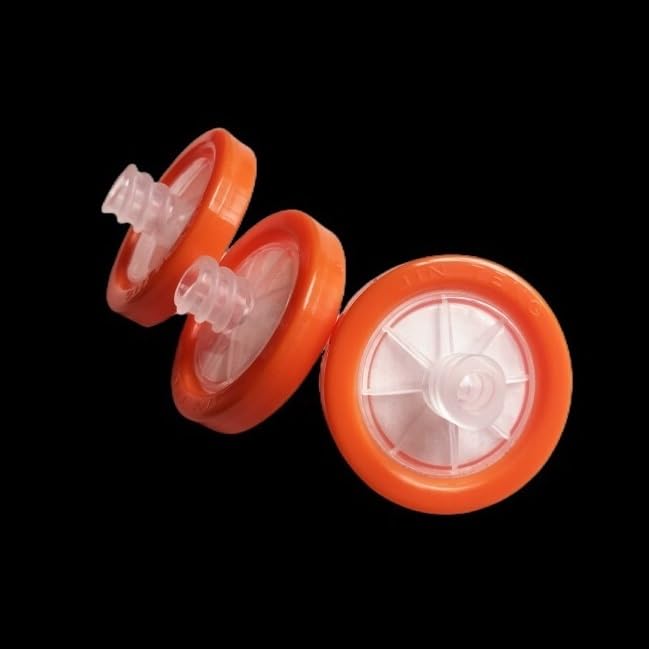 Laboratory Syringe Filter PTFE Filter Membrane 25MM 0.45um hydrophilic PTFE microporous Needle Filter Spiral Membrane 100/PK