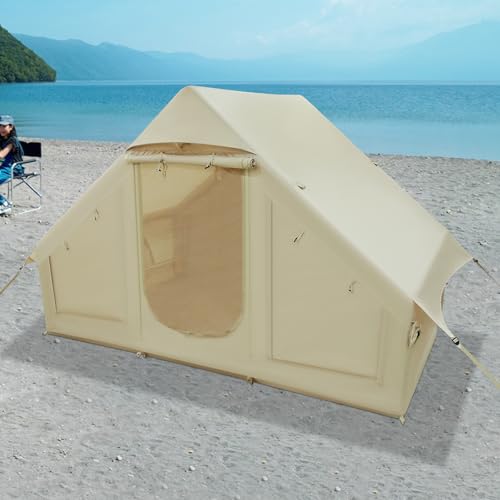Carpa inflable para camping DNYSYSJ 4 personas miniatura 4