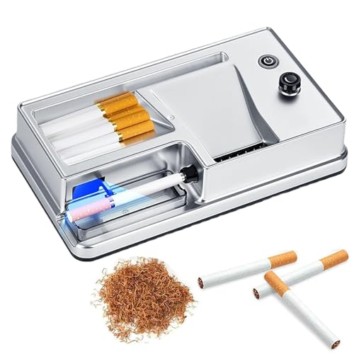 XCSCUK Electric Cigarette Roller, 6.5/8MM Automatic Rolling Machine, Induction Pause and Multi-Level Tightness Adjustment (6.5mm)