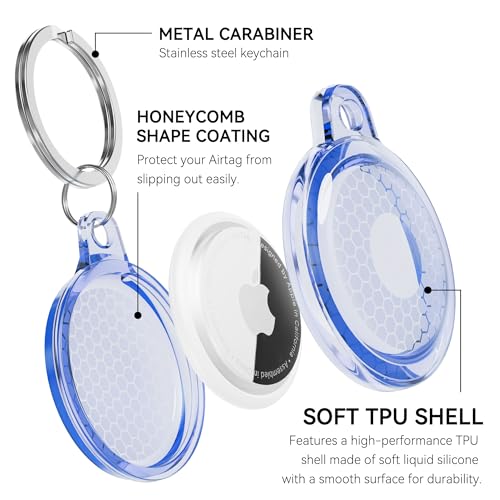 Soporte impermeable para Airtag con llavero protector para llaves y maletas 2