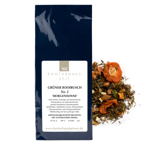 Kontorhaus Sylt, Grüntee Mischung, Grüner Rooibos Nr. 2 Morgensonne, Karotte / Apfel / Zitronenmelisse, 100g Cover