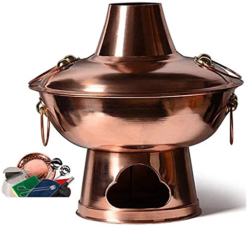 Olla mongola de cobre auténtico para recrear el hot pot tradicional de Beijing