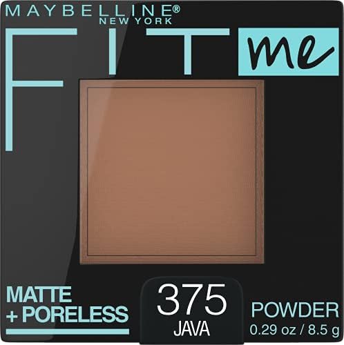 Maybelline Fit Me Matte + Poreless Pressed Face Powder Makeup & Setting Powder, Java, 1 Count
