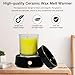 Electric Candle Warmer Ceramic Wax Melt Warmer Burner 3-in-1 Candle Warmer Plate for Scented Wax Jars Home Decor Fragrance Melter Birthday Gifts for Women Mom