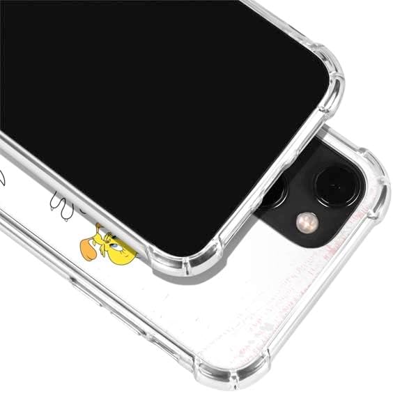 Skinit Clear Phone Case Compatible with iPhone 14 - Officially Licensed Looney Tunes All Together Design