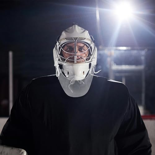 image for BESPORTBLE Hockey Neck Guard for Goalie - Clear Ice Hockey Goalie Thro