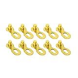 Lot de 5 maillons de connexion réutilisables pour vélos de route et VTT à 11 vitesses, maillon Metal Master Link, doré