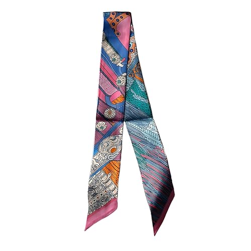 Image of Pure Mulberry Silk Scarf - Lightweight Neckerchief，Packed Handbag Band Hair Neck Scarves for Fashion Gifts