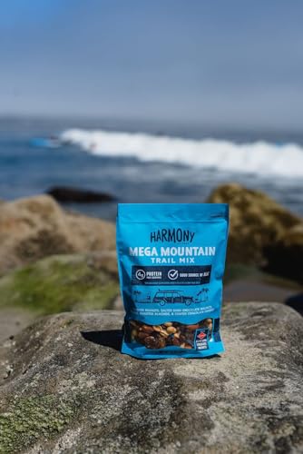 Diamond of California Harmony Mega Mountain Trail Mix with Mixed Nuts, Dried Fruit and Chocolate, 13 oz, 3 Pack