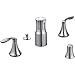 Moen T5220 Eva Two-Handle Bidet Faucet, Valve Required, Chrome