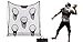 Trademark Innovations 6.9' Portable Football Training Net with Five Targets and Carry Bag