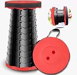 Portable Telescopic Stool Folding Stool Camping Stools Sturdy Seat with Load Capacity 400lbs,Collaps