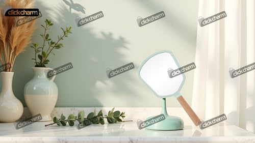 Image of Pink Portable Multipurpose Lightweight Mirror Compact Hand-Fit Size for Daily Use perfact for Makeup, Travel, and Personal Care - (Pack of - 1)