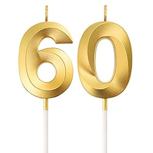 60. Geburtstag Kerzen Kuchen Ziffer Kerzen Alles Gute zum Geburtstag Kuchen Topper Dekoration für Geburtstag Party…