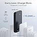 EF ECOFLOW Rapid Mag Power Bank 10,000mAh, Qi2 Certified 15W Wireless Charging, 0.6'' Ultra-Slim Magnetic Portable Charger, Fast Charging Magsafe-Compatible Battery for iPhone 17/16/15, Galaxy, Black