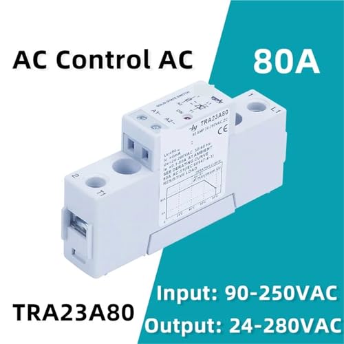Relais statique intelligent AC 90-250V entrée module SSR AC control 80A - 3