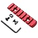 TuFok M lok Picatinny Rail Attachment - Mlok Rail Section,Picatinny Rail Adapter(7-Slot,Red)