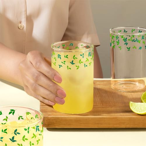 Image of Borosil Vision 6pc Transparent Drinking Glass | Borosilicate Glass Tumblers for Water, Cold Drinks, Juice | Flame Proof, Microwave & Dishwasher Safe | for Daily use & Gifting (Sage, 295 ml)
