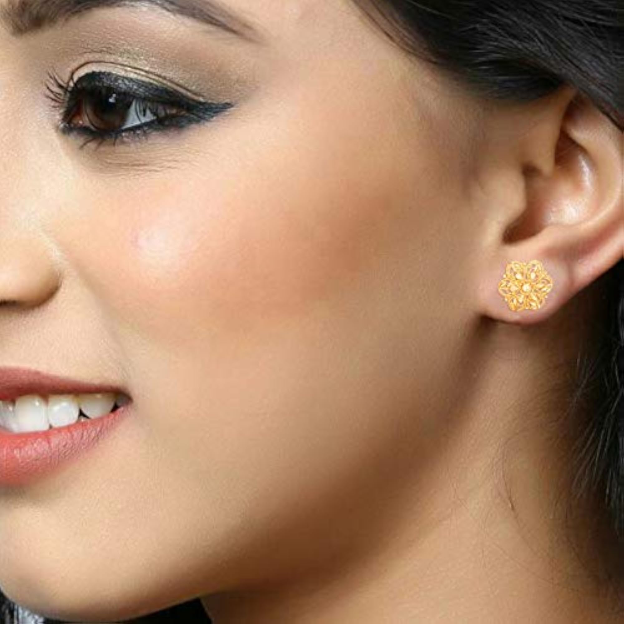 Traditional 1gm Plated Alloy Earring Combo Set, 4 Pairs
