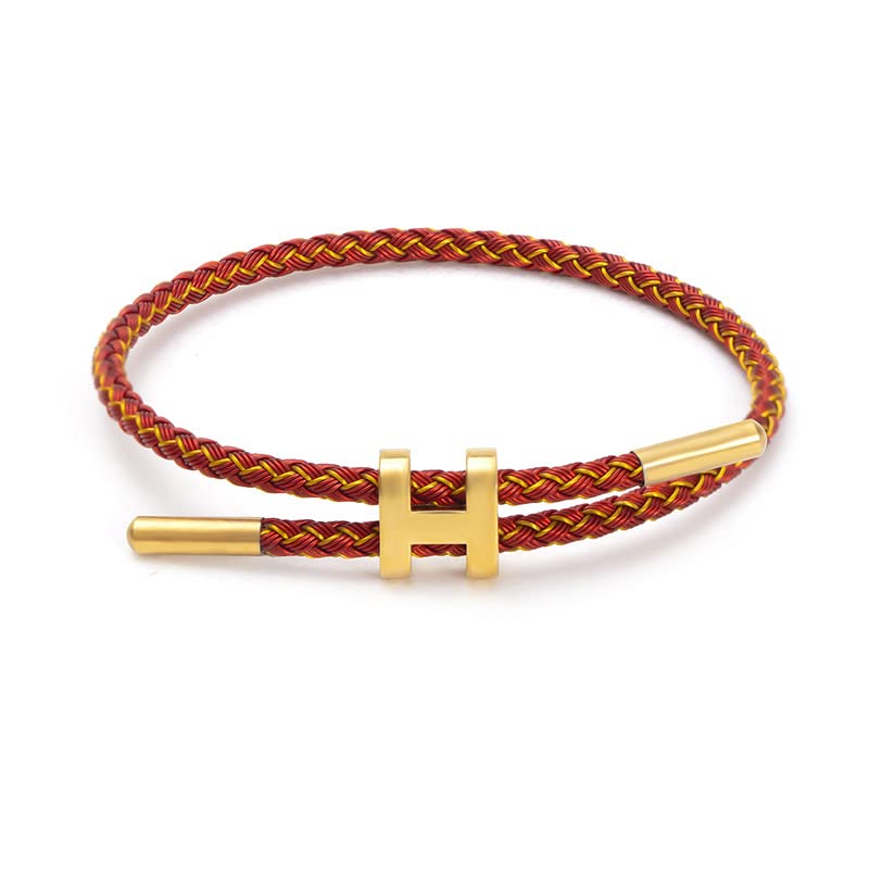 PPbuky Adjustable H-Shape Stainless Steel Bracelet With Titanium Buckle - Unisex Fashion Jewelry Gift For Women & Men